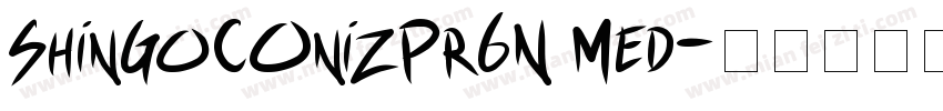 ShinGoCOnizPr6N Med字体转换